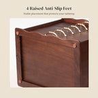 KINTNESS Black Walnut Wooden Jewelry Box - 6 Drawers Solid Wood Large Jewelry Organizer with Secret Compartment for Women Girls, Jewelry for Bracelet, Necklace, Ring, Earring - style: 6-Drawer Design