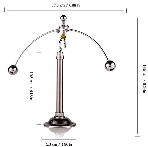 Sunnytech Steel Balance Toy Weightlifter Kinetic Art Balance Toy Balancing Decompressive Science Psychology Home Offic Decor Desk Decor WJ049 - style: WJ049