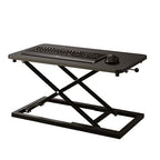Decoholic Single 24 inch Scissors Lift Keyboard and Mouse Riser, Height Adjustable Standing Desk Converter for Ergonomic Sit Stand Workstations，suitable to hold large/small items (24inch, Black)