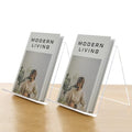 Acrylic Book Stand, Book Display Holder 8.5 x 11, Clear Acrylic Display Easel Transparent Display Stand Holder Tablet Holder for Album, CD, Magazine, Picture, Plate, Artworks, Phone, (2-PACK) - size: 2-Pack (8.5" x 11")