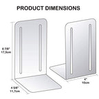 Acrimet Premium Metal Bookends (Heavy Duty) (Deep Blue Color) (1 Pair) - color: Dk Blue