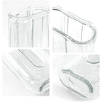 Clear Glass Vase for Flowers, U Shaped Ribbed Flower Vase for Centerpieces, Bouquet, Home Deco Vases 7.28 Inch, Modern Boho Glass Vases for Living Room, Bedroom, Wedding, Housewarming Gift - color: Clear