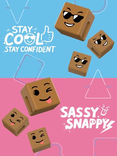 Stocking Stuffers for Teens Girls Boys Adults Cell Phone Holder with Clip: Dual-Sided Mood Cubes Clips for Gesture Phone Stand Desk Accessory Cool Gadget Birthday Gifts for Men Kids Women Christmas - color: Black&Blue&Blue&Brown, size: 2