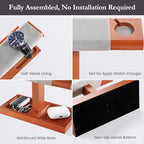 ProCase Wood Watch Display Stand Holder for Men, Wristwatch Tower with T-Bar Design, Hanging Watch Rack, Wooden Wrist Watch Tree - color: Lightbrown, size: 1-Tier
