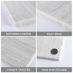 Koville Natural Marble Cutting Board for Kitchen Countertop, 12" x 8" Pastry Bread Macaron Display Board, Real Stone Slab Marble Cheese Boards, Bathroom Perfume Tray Candle Plate(Nestos White) - color: Nestos White