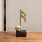 Notakia 3Pcs Music Decorations for Home Gold Music Note Decor for Living Room