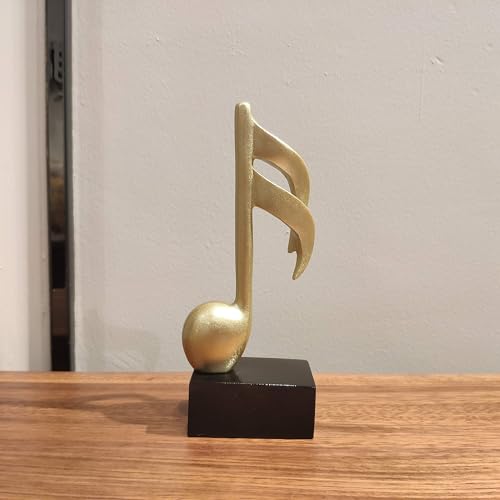 Notakia 3Pcs Music Decorations for Home Gold Music Note Decor for Living Room