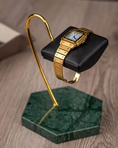 LYS&LYX Watch stand watch display stand watch holder watch Handcrafted watch holder (Green/Glod/Black) - color: green/glod/black