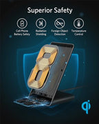 Anker 313 Wireless Charger (Stand), Qi-Certified for iPhone 17/17/17 Pro/17 Pro Max/15/14/13, 10W Fast-Charging Galaxy S23 S22 S21(No AC Adapter) - color: Black, size: 1pack