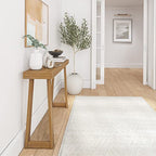 Plank+Beam Solid Wood Console Table, 46 Inch, Sofa Table, Narrow Entryway Table for Hallway, Behind The Couch, Living Room, Foyer, Easy Assembly, Pecan - color: Pecan, size: 46" Console Table