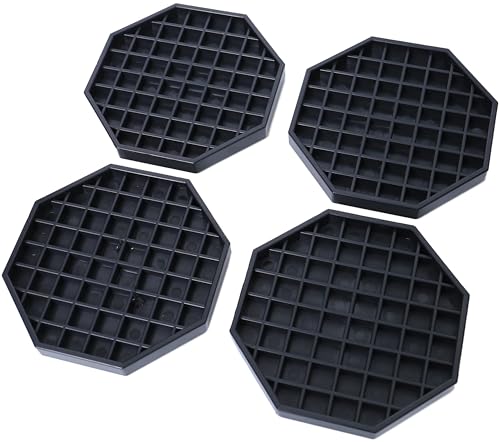 6" Octagon Coffee Drip Tray Catcher for Countertop - for Beverage & Drink Dispenser Bar by kitchentoolz - Pack of 4