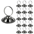 Urban Deco 16 PK Table Card Holder Place Card Holders Steel Card Holders for Photos, Food Signs, Memo Notes, Weddings, Restaurants, Birthday (Black) - color: Black
