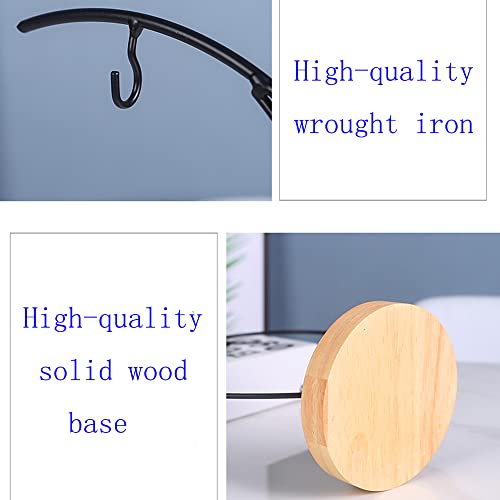 Ornament Display Stand Holder Iron Hanger for Chrismas Hanging Glass Globes (C Shape 1 Pcs)