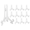 Super Z Outlet Clear Plastic Easels or Stand/Plate Holders to Display Pictures, Placecards, or Other Items at Weddings, Home Decoration, Birthdays, Tables (12 Pack) (5 Inch) - size: 5 Inch