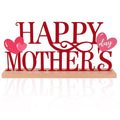 COCHIE Metal Happy Mother's Day Sign, Mothers Day Decorations for Home, Shelf, Mantel, Indoor, Mothers Day Gifts for Mom from Daughter Son, Mother Day Table Top Party Decoration (Mother's Day) - style: Mother's Day