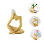 PRETYZOOM Minimalist Abstract Thinker Vase Ceramic Flower Pot for Home Decor Tabletop Decoration Modern Living Room and Office