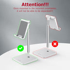 OMOTON Cell Phone Stand, Adjustable Angle Height Desk Phone Dock Holder for iPhone Air 17 Pro Max/Plus/XS/XR, Samsung Galaxy S20 / S10 / S9 / S8 and Other Phones (3.5-7.0-Inch) - color: Silver