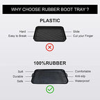 Matace 3 Pack Rubber Small Boot Tray for Entryway,Boot Mat,Shoe Tray,Shoe Mat for Indoor and Outdoor Use, 27.95"x 15.74" (Pack of 3) - size: 29.5"L x 15.7"W x 1.2"Th (Pack of 3)