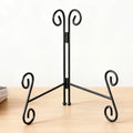Plate Stand, 6 Inch Metal Plate Stands for Display 1 Pack, Black Iron Easel Stand Decorative Plate Holder for Picture Frame Photo Collectibles Book - size: 6 Inch - 1Pack