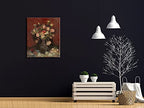 Wieco Art Vase with Chinese Asters and Gladioli Large Canvas Prints Wall Art by Van Gogh Famous Oil Paintings Reproduction Modern Abstract HD Flowers Artwork Pictures for Living Room Home - size: 24"L x 20"W