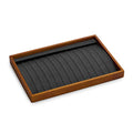 Oirlv Wood 13 Grids Necklace/Bracelet/Pendant Display Tray Jewelry Drawer Organizer Stackable Jewelry Trays(Grey) - color: Grey 13 grid necklace/pendant/bracelet tray