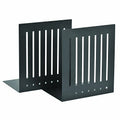 STEELMASTER by BankSupplies 10-Inch Heavy Duty Bookends | Scratch Resistant Finish | Heavy Gauge Material | Non-Slip Padded Base Protection | For Office, Bookshelves, Binders & Books - color: Black, size: 10-Inch Pair