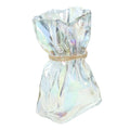 ULTECHNOVO Abstract Irregular Glass Flower Vase Artistic Decorative Centerpiece for Wedding Party Home Office Kitchen Dining Modern Nordic Style
