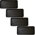 All Weather Boot Tray Set - Set of 4 Large Water-Resistant Plastic Utility Shoe Mats for Indoor and Outdoor Use in All Seasons by Stalwart (Black) - style: 4-Pack