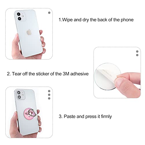 Bonoma Phone Ring Holder, 3 Pack Universal Finger Ring Stand Grip Kickstand Ring for All Smartphones (Diamond) - color: Diamond