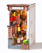 Rolife Book Nook Kit Sakura Wine Alley, 3D Wooden Puzzle Booknook for Bookshelf Decor, Japanese-Inspired Sakura Theme Creative DIY Miniature Dollhouse Kit, Crafts Gifts for Adults, Teens & Book Lovers