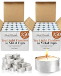 500 Pack Tealight Candles in Metal Cups - Clean, White Unscented Tealight Candles with 3 Hour Long Burning Time for Romantic Dinner, Weddings, Spa & Hotels - style: 500 Pack 3 Hours Burn Time