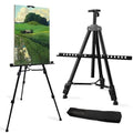 Art Artist Easel Stand for Sign,RRFTOK Metal Tripod Adjustable Easels for Painting Canvases Height from 21" to 66" with Reinforced Triangle,Carry Bag for Table-Top/Floor Drawing and Displaying,Black - style: 66B 1-Pack
