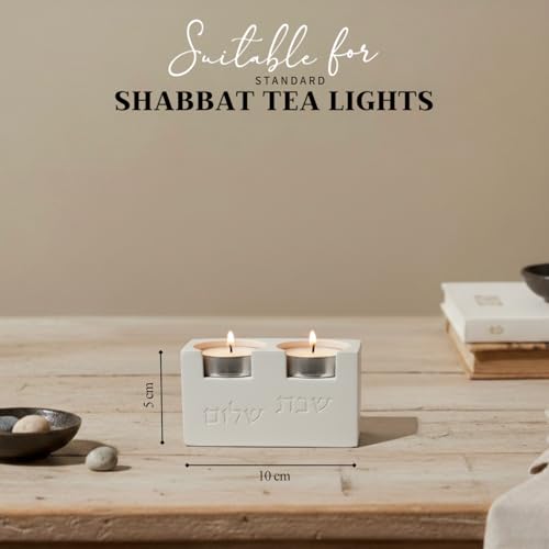 Cube Luxury Candle Holder Set – Modern Décor for Living Room & Dining Table - White - color: White (Cube), size: Short