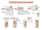 300 Floating Gold Pearls- Large Sizes- 12 Warm White Submersible LED Fairy Lights Strings with Hidable & Submersible Batteries- Fills 4 Gallons for Your Vases - color: Gold, size: 4pk+liteww
