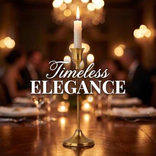French Gold Taper Candle Holders 2 Sets(6 Pcs) - Tall Metal Candlestick Holders for Table Centerpiece, Formal Dinner, Wedding, Fireplace Mantel Decor, Fits 3/4 Inch Thick Candles - color: French Gold