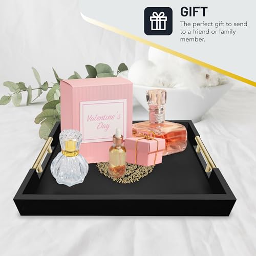 Modern Serving Tray with Lion Design, Ottoman Tray, Tea and Coffee Table Platter, Jewelry Bathroom Organizer, Gift, Gloss Finish - style: LION