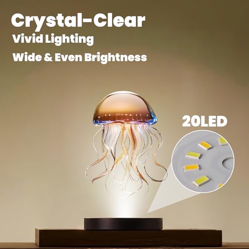 Wood LED Light Base - Crystal Display Base for Glass Art/Acrylic, 3 Light Modes with 10-Level Dimming & Auto Timer (Dark Brown, 4.7inch) - color: Dark Brown, size: 4.7inch