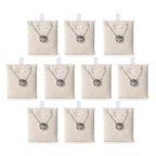 Oirlv 10 PCS Jewelry Display Cards Linen Earring Necklace Card for Selling - size: 10PCS Linen Jewelry Cards