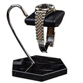 LYS&LYX Watch stand watch display stand watch holder watch Handcrafted watch holder (1-black/silver/black) - color: black/silver/black