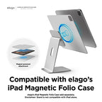 elago Premium iPad Magnetic Stand Designed for iPad Pro 12.9"(5th, 4th Gen), 11"(3rd,2nd Gen), Air 10.9"(5th, 4th Gen), Mini 8.3"(6th Gen, A17 Pro), 10.9"(10th Gen) [Silver] - color: Silver