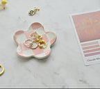 Preppy Teen Girls Gifts - Trendy Pink Room Decor, Checkered Jewelry Tray - style: Pink Checkered