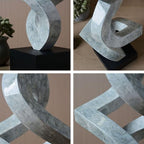 Modern Home Decor Abstract Arts Sculpture Table Bookshelf Decoration for Living Dining Room Bedroom Resin Statue 14.6inch