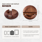 Walnut Wood Cell Phone Stand for Desk Handcraft Diamond Patterned Minimalist Decor for Desk Kitchen Counter Office Easy of Use Sturdy and Stable - style: wood diamond stone