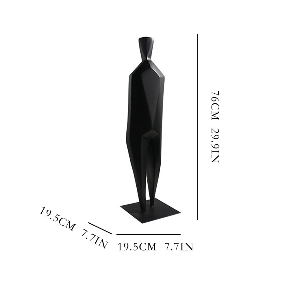TOMYEUS Home Décor Simple Modern Style Abstract Figure Sculpture Decoration Hotel Office Living Room Porch Home Art Decoration Decoration Art Decorative (Color : B) - color: B