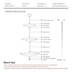 Sumerflos 3 Tier Porcelain Cupcake Stand, Tiered Serving Cake Stand, Square White Embossed Dessert Stand, Weddings Parties Pastry Serving Tray