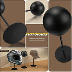 motofans® Helmet Stand Metal, Rotation Metal Stand Desktop Hanger Rack Helmet Stand Display for Motocycle Helmet, Caps,Hat, and Rugby Helmet - color: 2pack