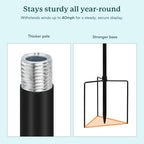 Wind Spinners Outdoor – Metal Large Wind Spinner with Stake for Yard and Garden, Garden Wind Sculptures & Spinners, Ideal Gift for Family (13'' W x 70.5'' H) - size: 70.5*13*13 inches
