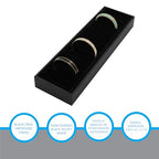 SSWBasics Bracelet Tray Holder - 21 Section Bangle Tray with Black Velvet Inserts