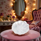 Glitter Glass Jewelry Dish Tray Sparkle Iridescent Seashell Shell Soap Dish Jewelry Organizer for Women Girls Jewelry Trays Jewelry Boxes and Organizers