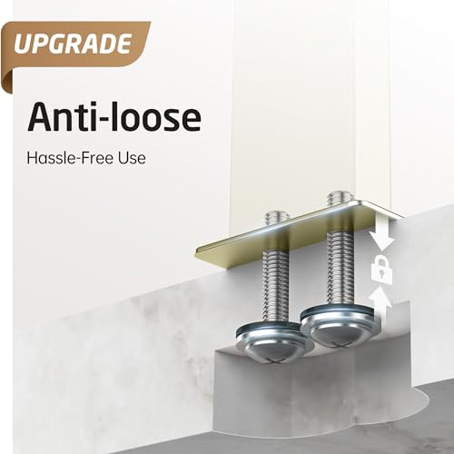 KES Standing Towel Rack with Marble Base, 2-Tier Towel Stand for Bathroom Floor, Upgrade Steady Design, T-Shaped Towel Drying Rack Gold, SUS304 Stainless Steel, Brushed Gold Finish, BTH217-BZ - color: Gold, size: 33” H (2-tier)